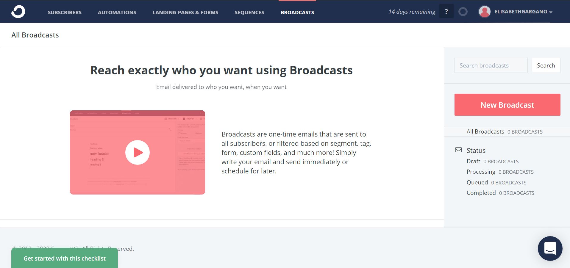 How to create a broadcast in ConvertKit