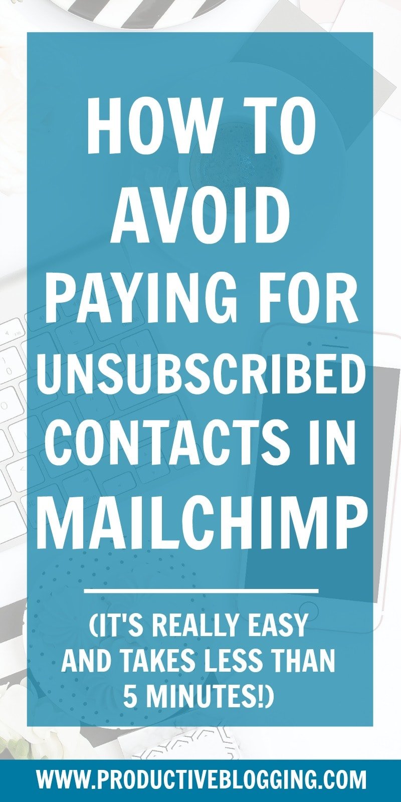 A recent change to MailChimp means that even when someone unsubscribes from your list, you can still end up paying for them. Here’s how to avoid paying for unsubscribed contacts in Mailchimp… #mailchimp #mailchimpunsubscribers #mailchimpsubscribers #mailchimpaudience #subscribers #unsubscribers #unsubscribedcontacts #emailmarketing #convertkit #emaillist #blogging #blogger #productiveblogging