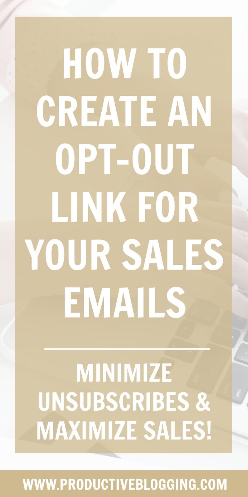 Want to allow subscribers to opt-out of sales emails WITHOUT unsubscribing completely from your email list? It’s really easy – here’s how… #optoutlink #emailsubscribers #emaillist #emailmarketing #salesemails #convertkit #blog #blogging #blogger #bloggingtips #blogginglife #bloglife #bloggersofIG #professionalblogger #bloggingismyjob #solopreneur #mompreneur #fempreneur #contentmarketing #bloggingbiz #productivitytips #blogsmarternotharder #productiveblogging