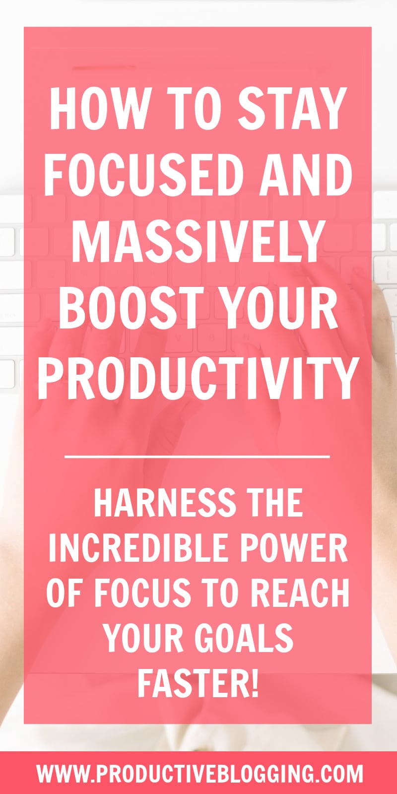Learning how to stay focused is essential if you want to maximize your productivity. Focus will help you get more done each day and reach your goals faster. Here’s how to stay focused… and massively boost your productivity! #focus #stayfocused #goalfocused #indistractable #monotasking #multitasking #monotask #multitask #switchingcost #willpower #deepwork #dailyplanning #timeblocking #dailyactionplan #productivityhabits #productivityhacks #productivitytips #timemanagement #productiveblogging