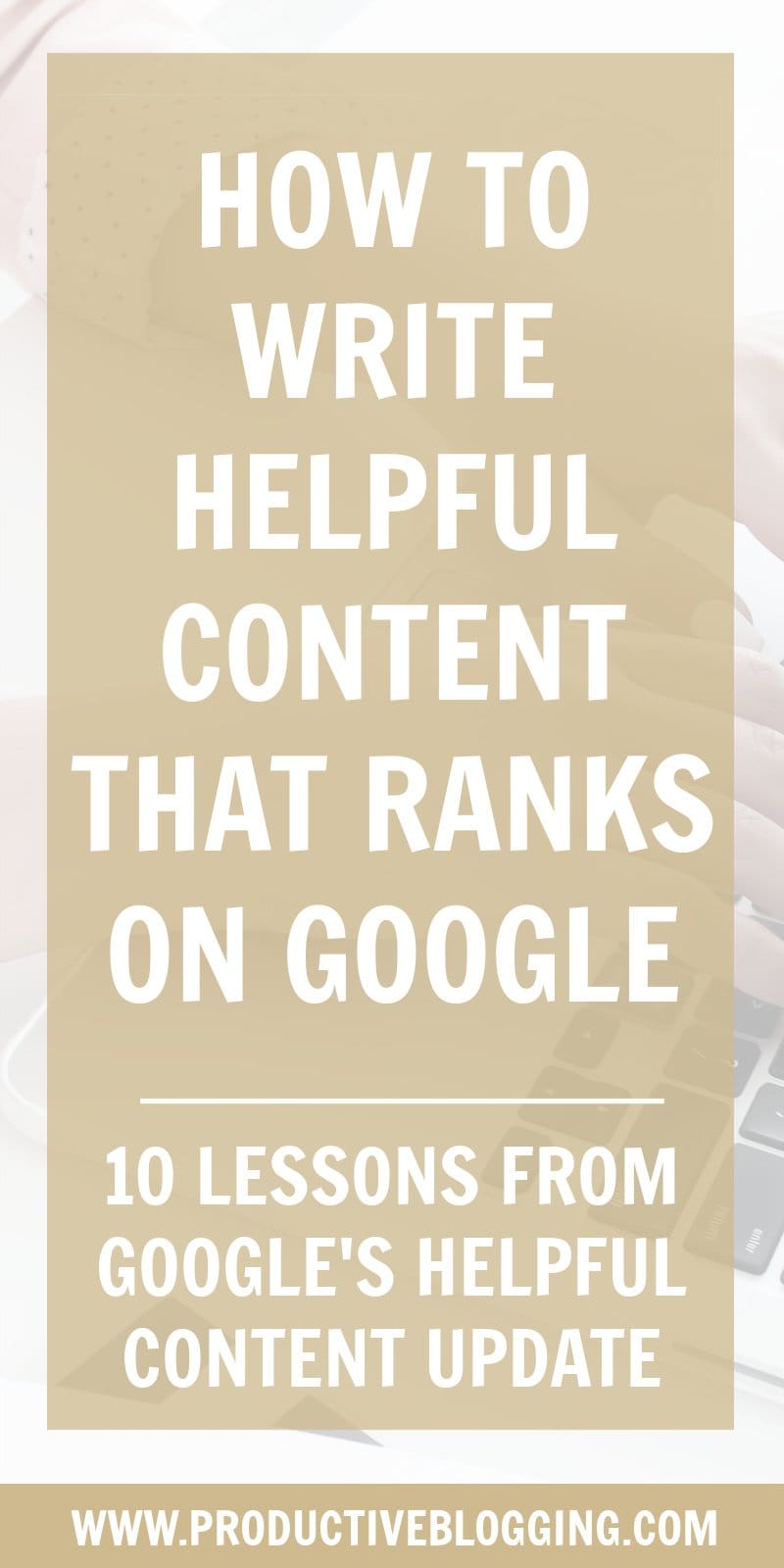 Google’s Helpful Content Update did not have the enormous impact SEOs predicted… does that mean we should ignore it? Not at all! There’s a lot we can learn from this update about how to write content that will rank on Google in the future. #helpfulcontentupdate #helpfulcontent #googlerankingfactors #googleSEO #SEO #SEOtips #SEOhacks #searchengineoptimization #SEOforbloggers #bloggerSEO #blogSEO #growyourblog #bloggrowth #bloggingtips #blogtips #blog #blogging #bloggers #productiveblogging