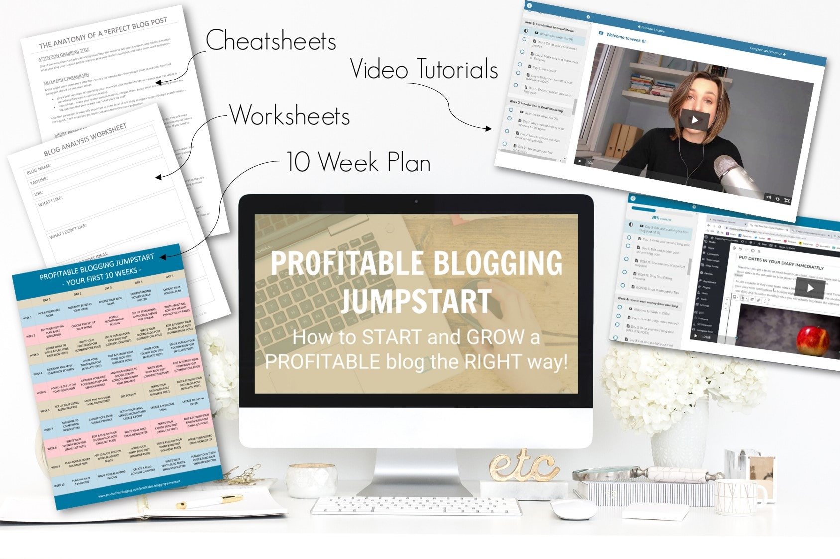 Profitable Blogging Jumpstart Course - How to START and GROW a PROFITABLE blog