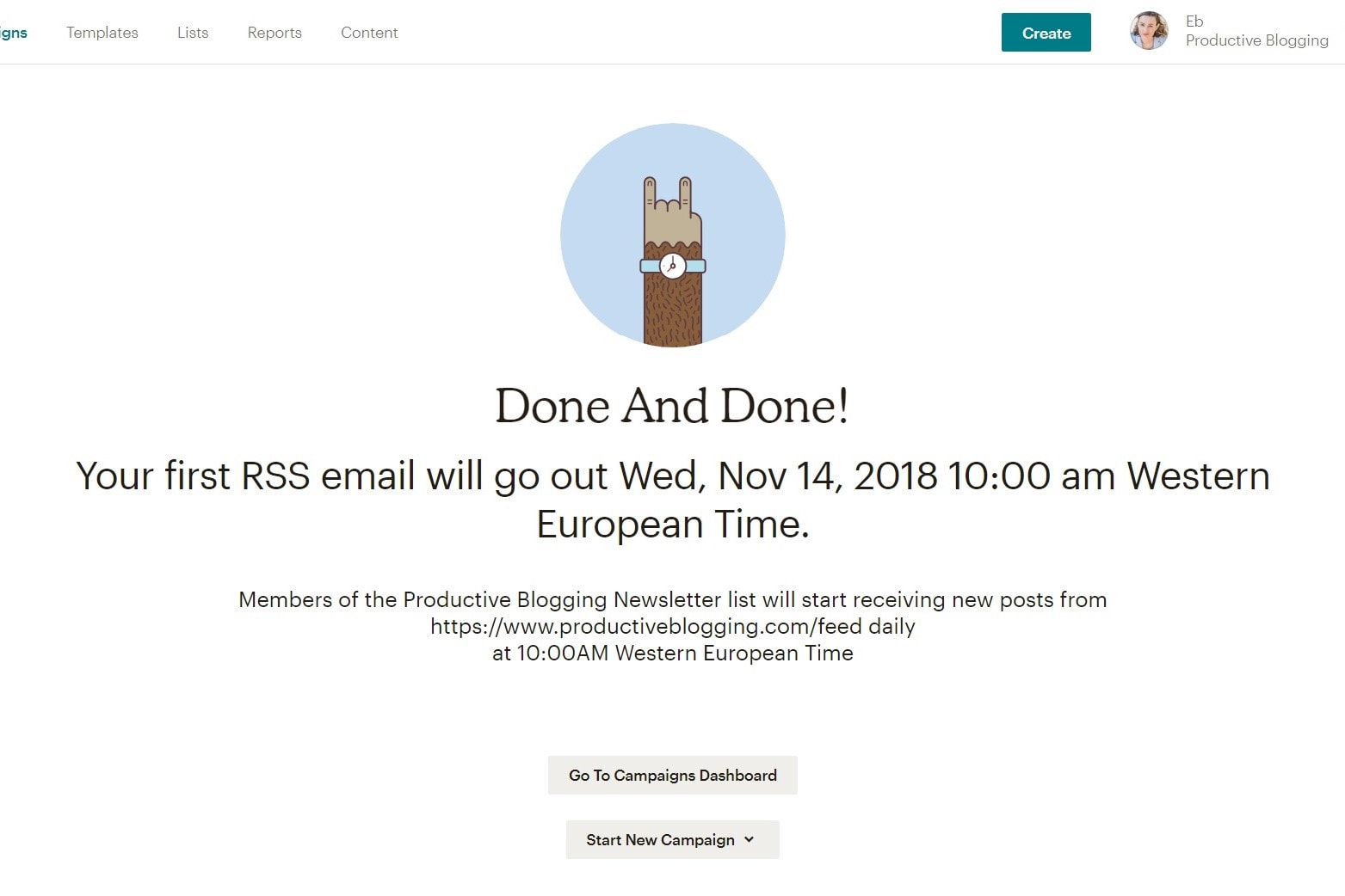 How to set up an automated email newsletter with Mailchimp