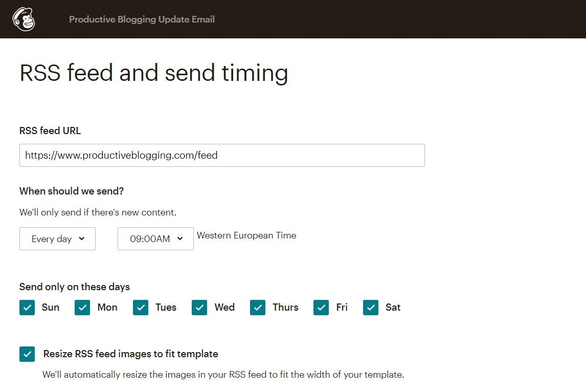 How to set up an automated email newsletter with Mailchimp