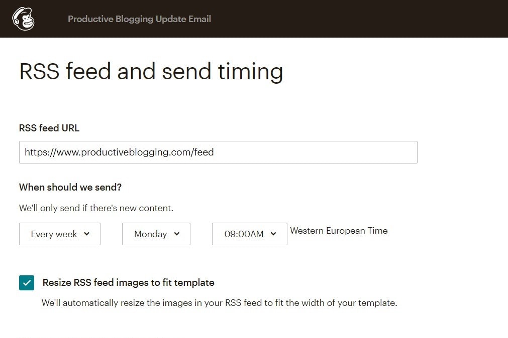 How to set up an automated email newsletter with Mailchimp