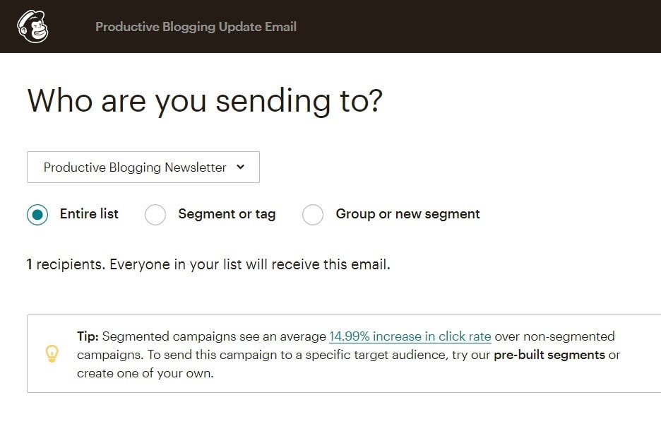 How to set up an automated email newsletter with Mailchimp