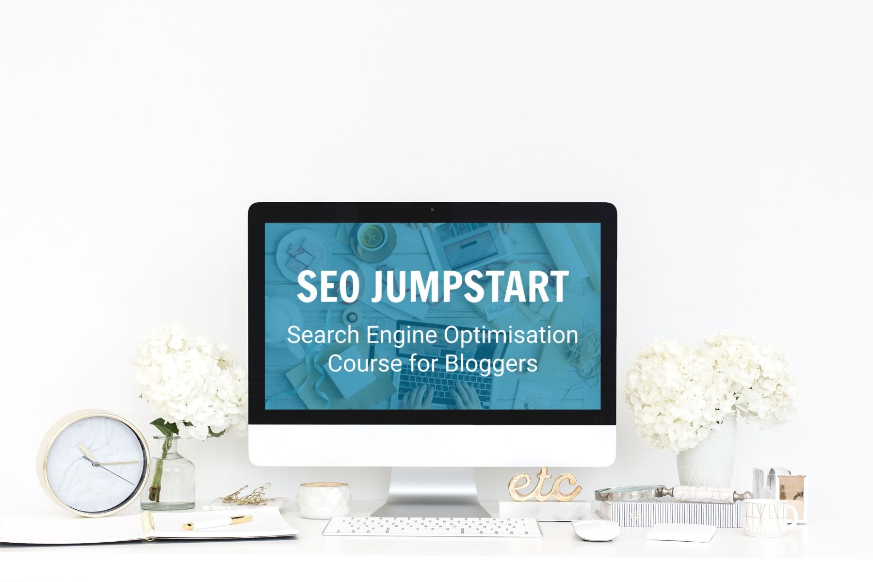 Want more blog traffic? SEO Jumpstart is a jargon free SEO Course for Bloggers. Learn how to use Search Engine Optimisation to grow your blog to the next level! #SEOJumpstart #SEOcourse #SEO #SEOtips #SEOhacks #blogging #bloggingtips #blogginghacks #searchengineoptimisation #searchengineoptimization #SEOforBloggers #SEOCourseforBloggers #jargonfreeSEOcourse #blogger #bloggrowth #blogtraffic #growyourblog #searchenginetraffic #passiveincome #productiveblogging