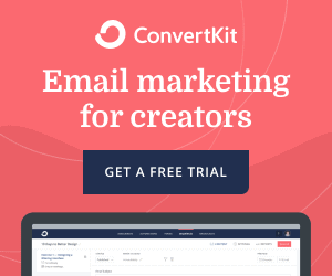 ConvertKit Promotion Graphic: Get a free trial!