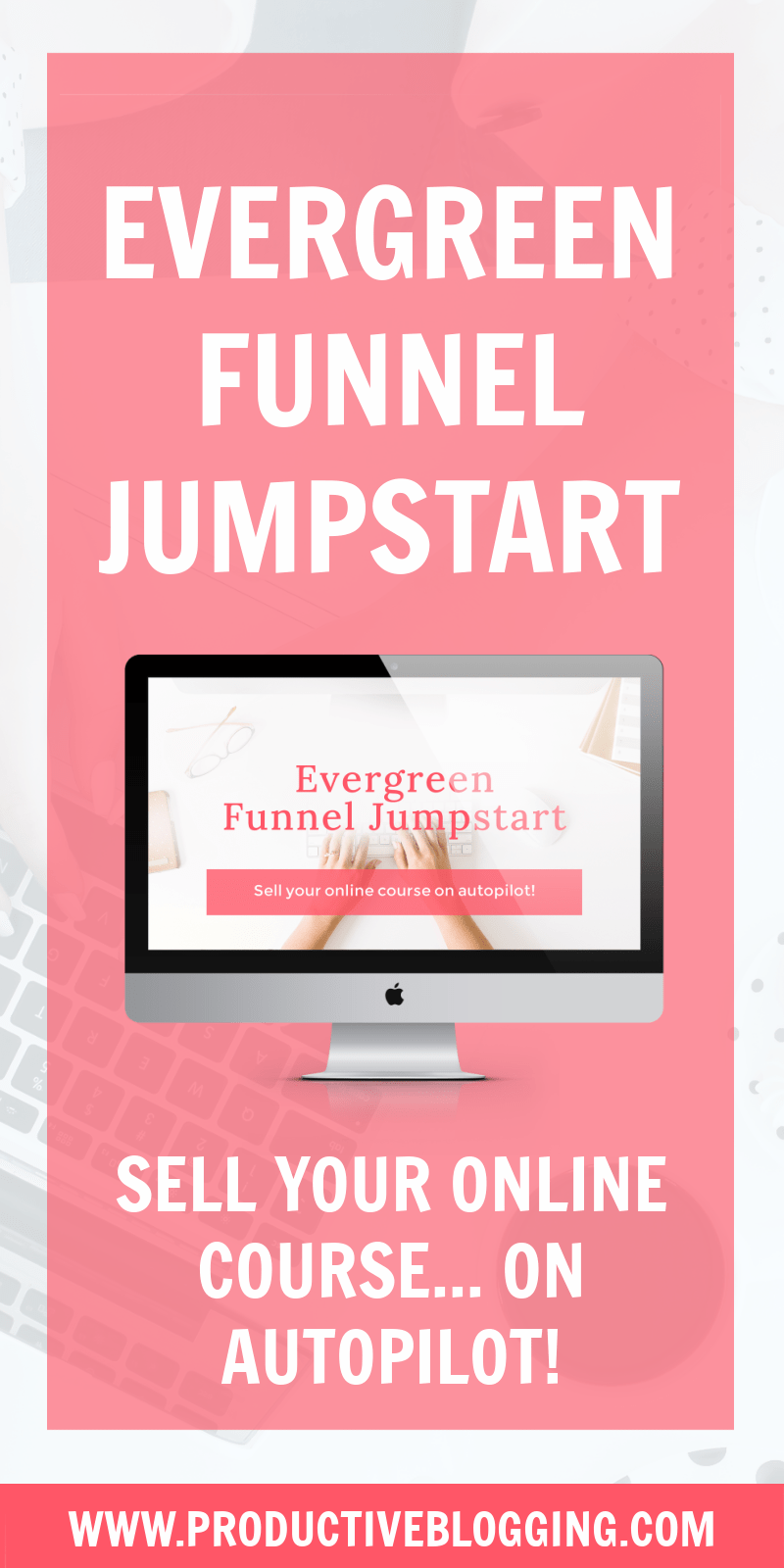 What if there was a way to ensure every new subscriber got their own personalized 'launch week'? And what if it was possible to put that on autopilot so you could just sit back and watch while the sales roll in and your piggy bank fills up? WELL THERE IS! You can learn exactly how to do all of this in EVERGREEN FUNNEL JUMPSTART! #onlinecourse #digitalcourse #salesfunnel #evergreenfunnel #evergreensalesfunnel #evergreensalessequence #deadlinefunnel #evergreenfunneljumpstart #productiveblogging