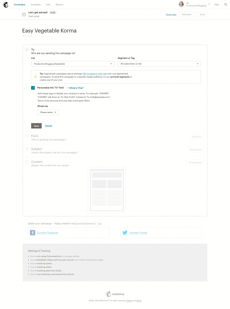 A beginners guide to Mailchimp